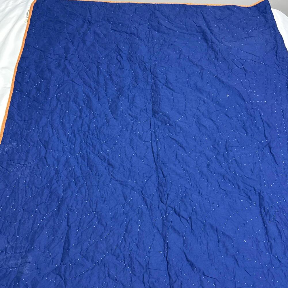 Vintage Company Kids Twin Size Quilt Trains Planes Dump Trucks Sail Boats Unique - Picture 8 of 10